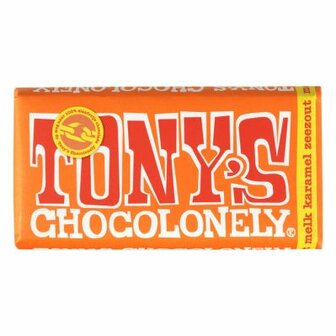 Tony&#039;s Chocolony Melk Karamelzout 180gr