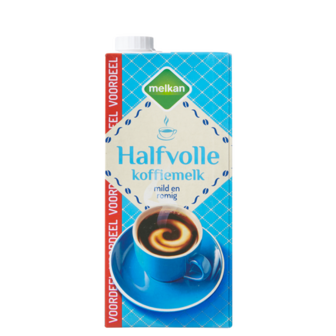 Melkan Koffiemelk Halfvol Pak 500ml