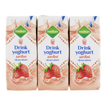 Melkan drinkyoghurt Aardbei 6x200ml