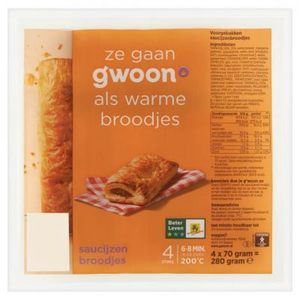 Gwoon saucijzenbroodjes 4st 