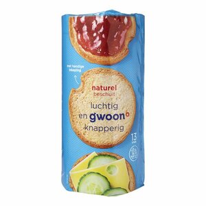 Gwoon Beschuit Naturel 130gr
