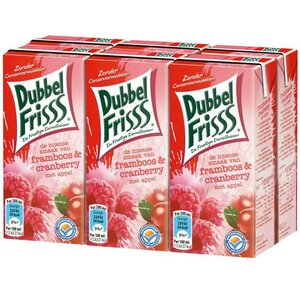 Dubbelfriss Frambozen/Cranberry 6st