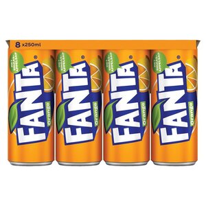 Fanta Orange blik 8x250ml