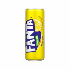 Fanta Lemon zero blikje