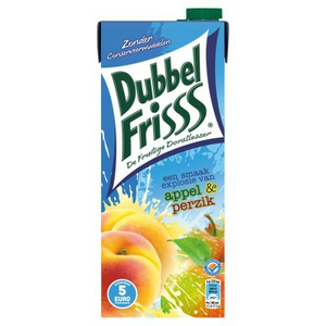 DubbelFriss Appel/Perzik 1,5ltr