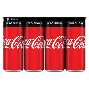 Coca Cola zero blik 8x250ml