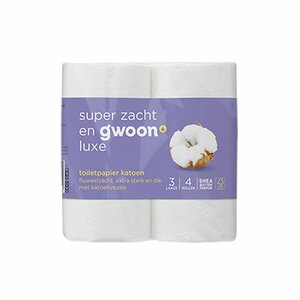 Gwoon Toiletpapier 3-lgs katoen