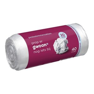 Gwoon pedaalemmerzakken 25 liter